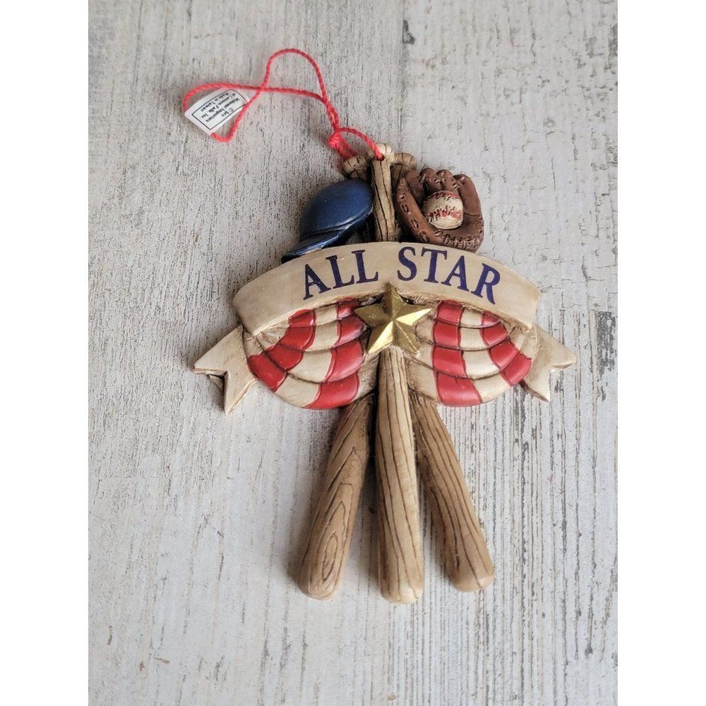 Midwest Cannon fall all star baseball‎ glove bat ornament Xmas
